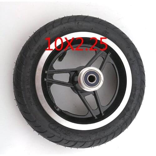 High Performance 10 Inch 10X2.25 Wheel Tyre Inner Tube and Aluminum Alloy Hub for 10*2.25 Tire Electric Scooter Mini Bike