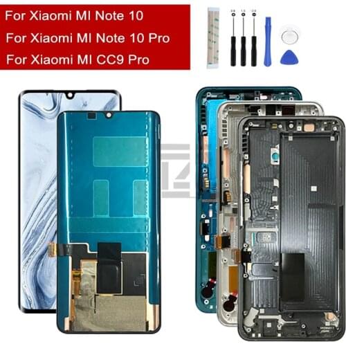 For Xiaomi Mi Note 10 lcd display Touch Screen Digitizer Assembly lcd digitizer for mi Note 10 display replacement repair parts