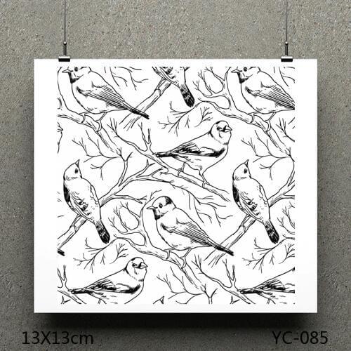 ZhuoAng Group of birds model Clear Stamps For DIY Scrapbooking/Card Making Decorative Silicon Stamp Crafts