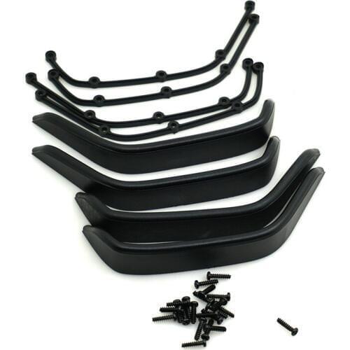 1 Set Black 1/10 RC Crawler Fender Flares for Axial SCX10 Gelande II D90 D110 Body Shell Parts