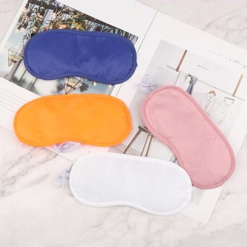 1Pc Eye Cover Imitated Silk Sleep Eye Mask Sleeping Padded Shade Patch Eyemask Blindfolds Women Men Travel Relax Rest