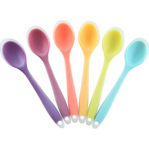 Rice Scoop Silicone Spoon Tableware Heat Resistant Easy To Clean Non-stick Rice Spoons Cooking Kitchen Tools Kitchenware Spoons