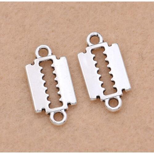 10pcs Tibetan Silver Plated Blade Charm Pendants Jewelry Making Bracelet Charms Handmade Jewelry Diy Accessories 18x13mm