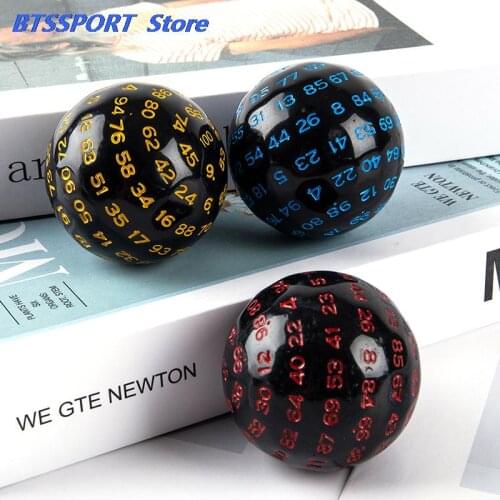 100 Sides Toy ball Polyhedral Dice D100 Multi Sided Acrylic Dices for Table Board Role Playing Game Bar Pub Club Party