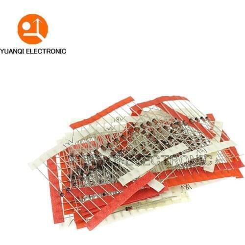14values*10pcs=140pcs 1W Zener diode kit DO-41 3.3V - 30V component diy kit