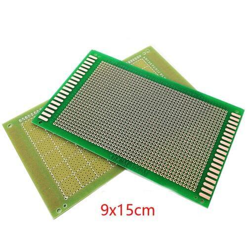 20pcs 9x15cm Single-Sided PCB Universal Circuit Experiment Board FR-4 Fiberglass Plate DIY Prototype Matrix Green Oil