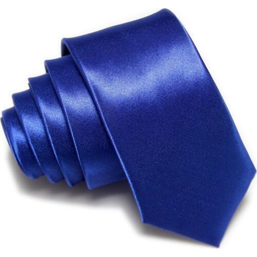 2020 fashion Slim Ties Skinny blue Tie Mens necktie Solid color Polyester 36colors 5CM WIDTH