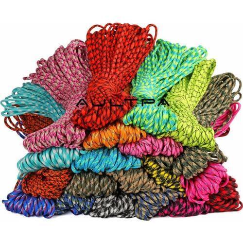 100Rolls 31M 5mm Outdoor Camping Parachute Cord Rope 7 Core Rescue Escape Safety Tied Tent DIY Bracelet Clothesline Rope H4582