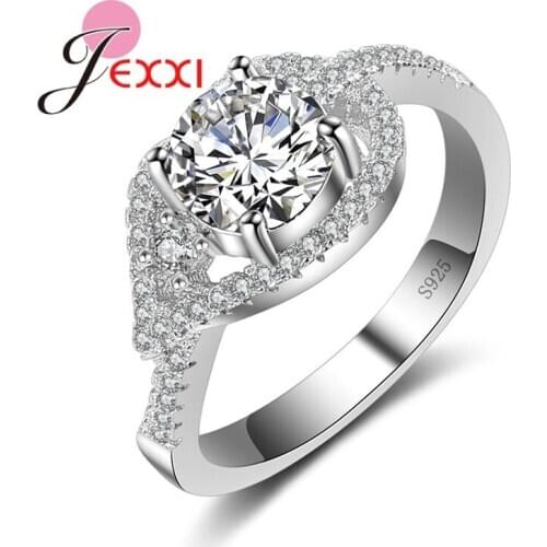 925 Sterling Silver Rings For Women Charm Twist Ring Vintage Simple Sterling Silver Jewelry Anillos for Women Femme