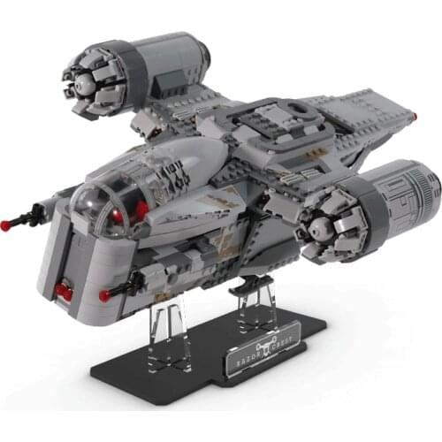 Acrylic Display Stand for Star Space Series Moc 75292 Razor model,DIY Decoration For Childrens Toy,Kids Gifts