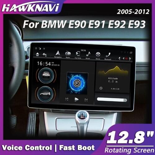 Hawknavi 12.8" Android 9 Car Multimedia Headunit Player For BMW E90 E91 E92 E93 GPS DVD Radio Navigation With PX6 DSP Carplay