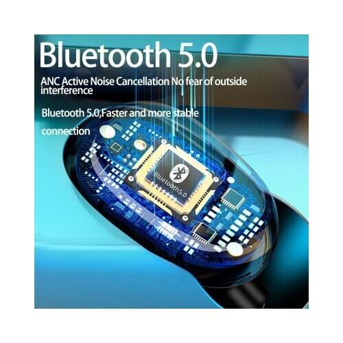 Bluetooth headset 5.0 digital display screen is suitable for sports and business office