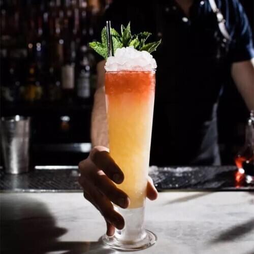 Long Island Ice Tea Cup Cocktail Glass Thick Juice Cup Cylinder Beer Glass Colin Cup Long Drink Cup