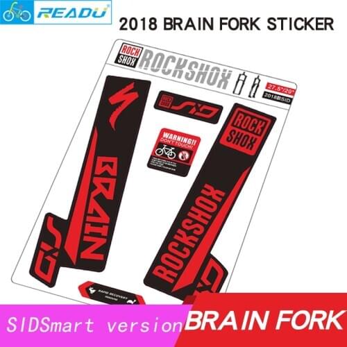 For 2018 ROCKSHOX SID Smart Edition Fork Sticker BRAIN Front Fork Sticker bike stickers