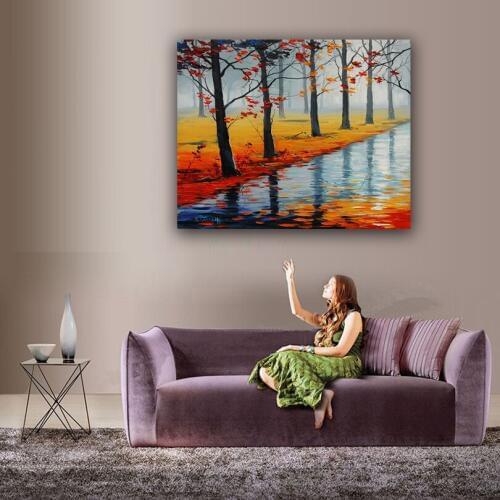 Home decor simulation oil painting on the canvas print landscape pictures DM16091501