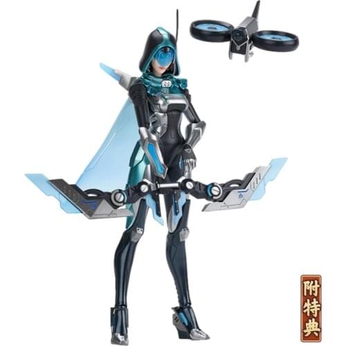 Pre-Sale League of Legends Source Plan Union Ashe Action Figure Model Modification Collectibles Model Toys Desktop Ornaments