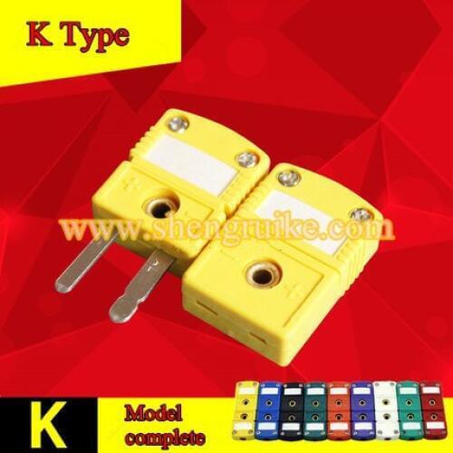 K Type mini thermocouple connector flat pin male and female