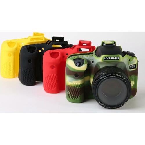 Camera Silicone Armor Skin Case Body Cover Protector for Canon 90D 77D 750D 5D2 5D3 5D4 6D2 EOS RP 5D II III IV