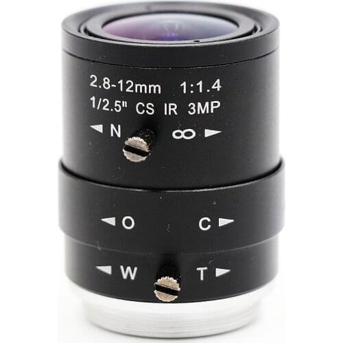 CCTV Camera 2.8-12mm Lens 3.0 MegaPixel Manual Zoom/Focus/IRIS CS Mount Infrared Night Vision Lens For CCTV Camera
