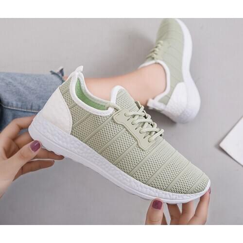 2020 New Summer Sports Shoes Female Korean Trend Wild Womens Shoes Summer Breathable Sports Casual Running Shoes
