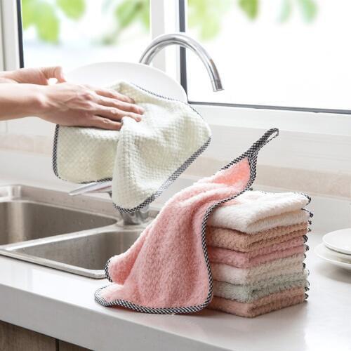Multifunction Super Absorbent Microfiber Kitchen Cleaning Cloth Durable Dish Washing Towel