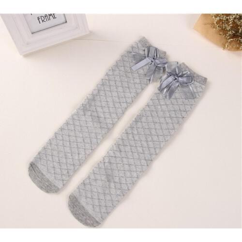 Bow Socks for Girl Knee High Long Socks Summer White pink Socks for Children Tiny Cottons tutu Socks Cheap Stuff