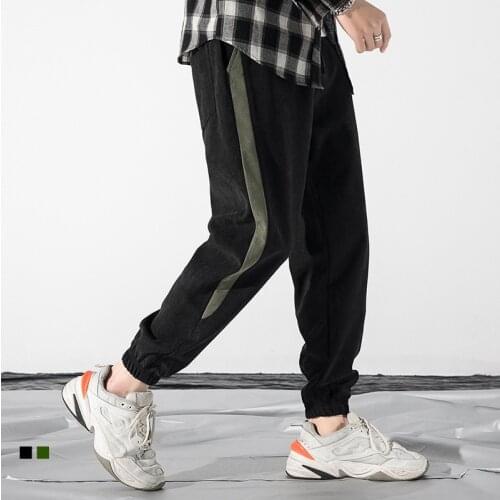 New Mens Joggers Casual Pants Fitness Summer Men Sportswear Solid Stripe Cargo Sweatpants Male Gyms Hip Hop Streetwear Trousers