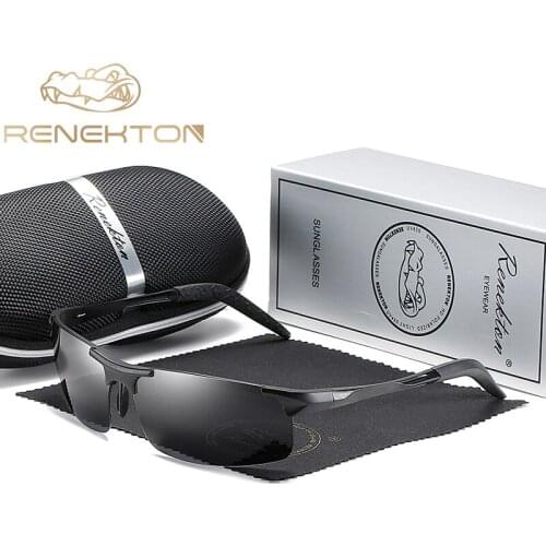 RENEKTON Sharks new aluminum magnesium sunglasses mens sunglasses HD polarized driving drivers color glasses tide
