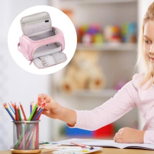 Pencil Bag Large Capacity Pen Case Stationery Organizer Pouch Pen Bag Pencil Case Pocket Storage Bag Pouch School Travel