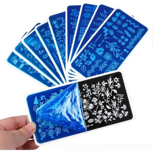 Flower Leaf Nail Stamping Plates Printing Plates Stencil Manicure Tools