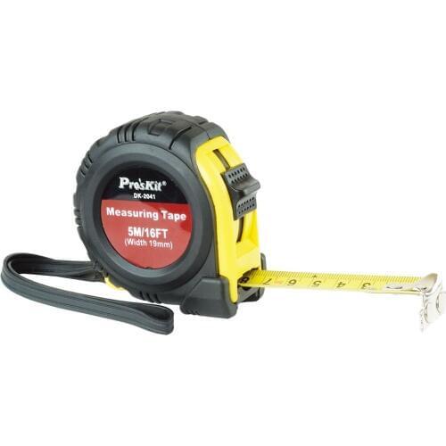 Proskit 5M Strong Magnetic Steel Tape Measure High Hardness Tapeline Range Finder For Wood Measuring Tool Non-Slip Ruler