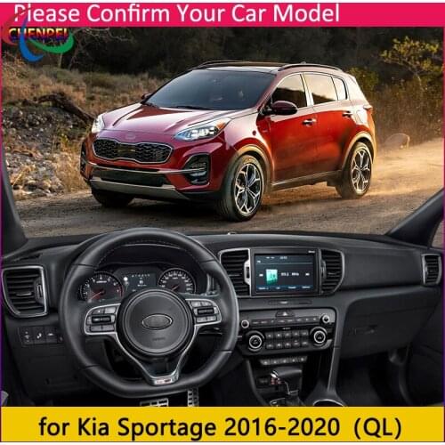 Anti-Slip Anti-UV Mat For KIA Sportage 2016-2019 Dashboard Cover Pad Dashmat Protect Sunshield Pad Car Accessories