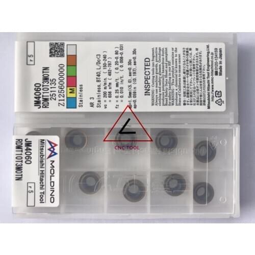 RDMT10T3MOTN JM4060 10pcs Hitachi high cutting performance CNC indexable inserts