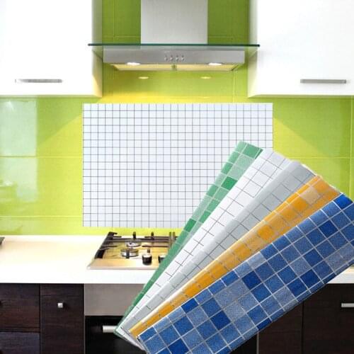 45x70cm Kitchen Oil Sticker Self-adhesive Imitation Mosaic Wall Tiles DIY Kitchen Bathroom Bathroom Home Wall Sticker Decoration
