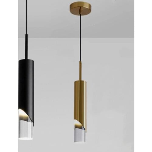 Nordic Led PendantLights Long Tube Lamp Kitchen Dining Room Shop Bar Decoration Led Cord Pendant Lights Background Hanglampen