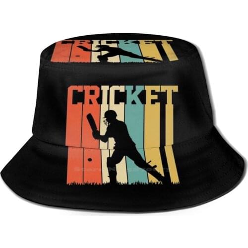 Vintage Retro Cricket Unisex Fisherman Hats Cap Cricket Sport Cricket Cricket Team Cricket Friend Cricket Game Cricket Mom