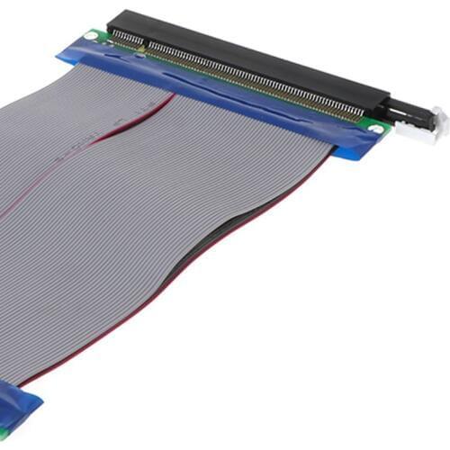 High Quality New PCIe 16X PCI Express PCI-E 16X to 16X Riser Extender Card Adapter Flexible Cable