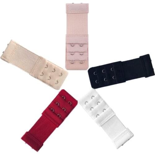 Women 2 Hook Bra Extender Elastic Underwear Extension Strap Clip Expander Buckle