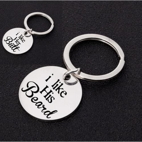 1 Pair Valentines Day Gift Alloy Letter Keychain Anniversary Gift For Girlfriend Boyfriend Present Party Favor