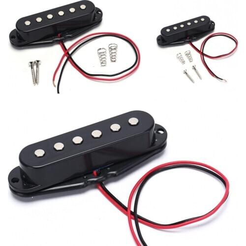 1pc Guitar Black Single Coil Sound Pickup For 6 Strings Electric Guitar Harmonious Accessories