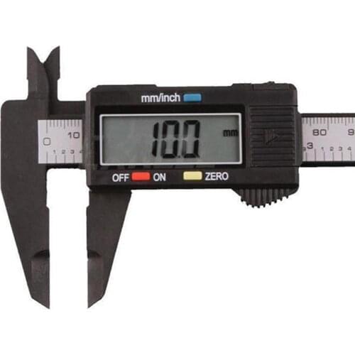 150mm 6inch LCD Digital Electronic Carbon Fiber Vernier Caliper Gauge Micrometer