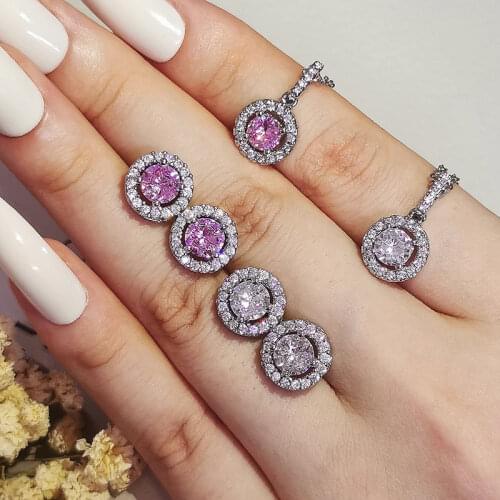 2pcs Pack Real 925 Sterling Silver Jewelry Engagement Wedding Bridal ForLove For Brides Ring African J5848