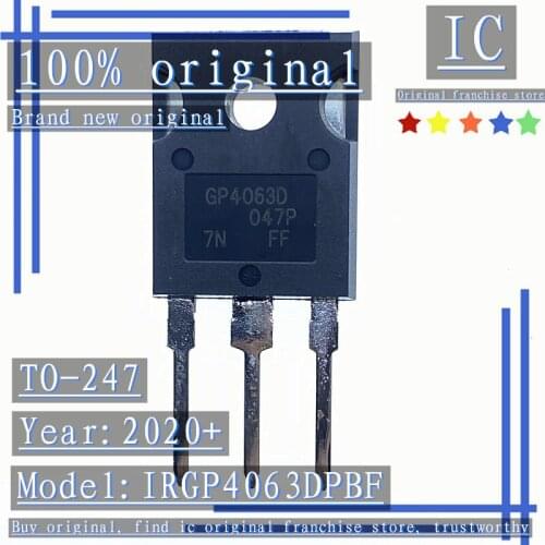 2020+ 100% Brand new original 10PCS IRGP4063DPBF GP4063D TO-247 48A 600V high power IGBT tube