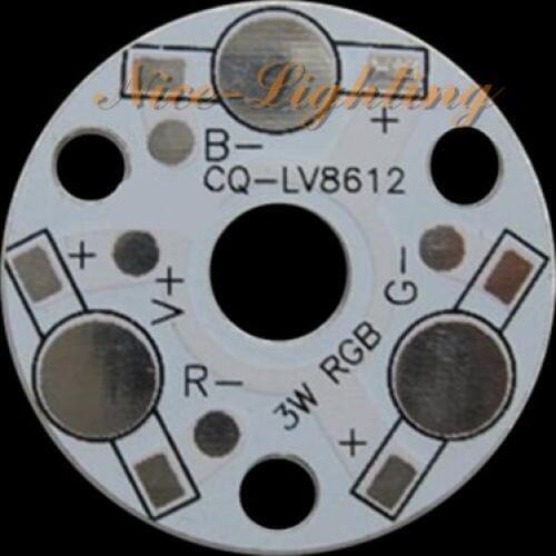 20pcs/lot Excellent Quality 3W 32mm Diameter Anodized RGB PCB, LED Aluminum Base Plate, High Power LED Heat Sink Panel