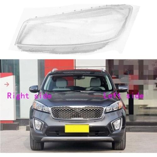 Car Headlight Lens for Kia Sorento 2015 2016 2017 Headlamp Cover Car Replacement Front Auto Shell Cover