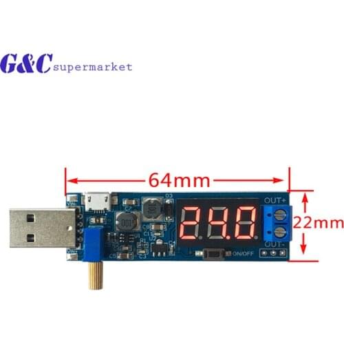 DC-DC 5V to 3.5V / 12V USB Step UP / Down Power Supply Module Adjustable Boost Buck Converter Out DC 1.2V-24V