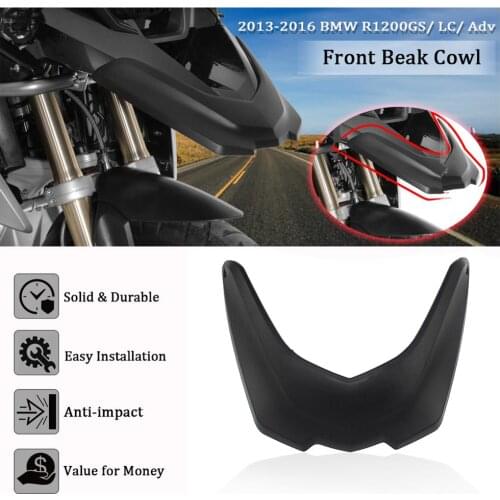 For 2013 2014 2015 2016 BMW R1200GS R1200 GS LC ADV Adventure Front Fender Beak Nose Cone Guard Extender Motorcycle Accessories