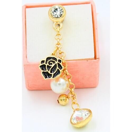 3.5mm Exclusive New Roses Crystal Water Droplets Pendant Phone Dust Plug for All of 3.5mm Headphone Hole