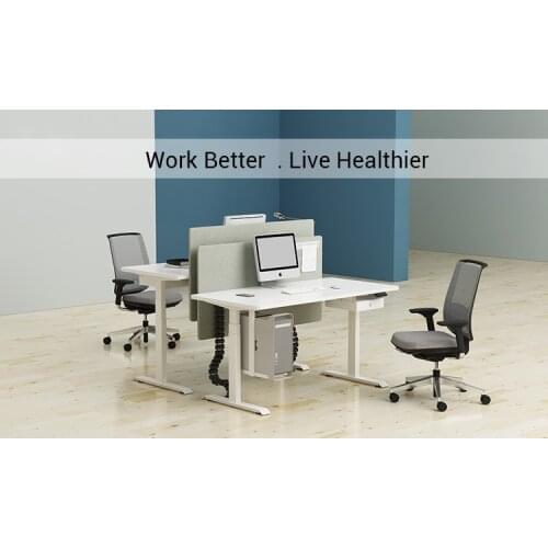 Ergonomic Office Furniture Motorized Electric Desk Lifting Sit Stand Up Desk Dual Motor Unique Office Lift Table