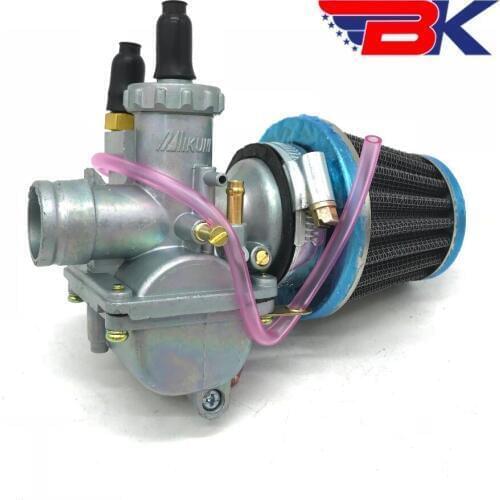 Carburetor W/ Air Filter For SUZUKI AX100 KAWASKI QJ100-M 2 stroke 100CC Scooter motorcycle ATV Carb